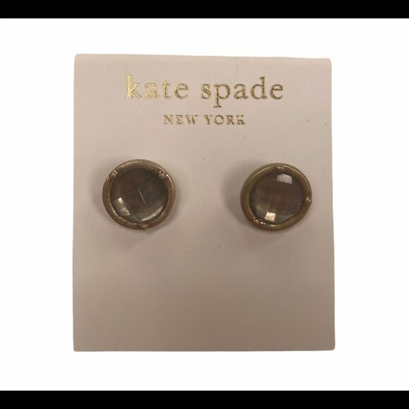 Kate Spade Gray Earrings - Picture 1 of 3